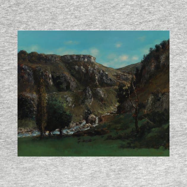 The Laloue Valley near Mouthiers-Haute-Pierre by Gustave Courbet by Classic Art Stall